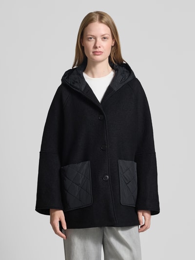 Fuchs Schmitt Wollen jack met capuchon Zwart - 4