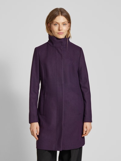 Christian Berg Woman Selection Jas met opstaande kraag Aubergine - 4