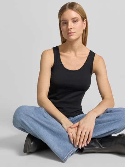 Tom Tailor Regular Fit Tank Top aus Baumwoll-Mix Black 3