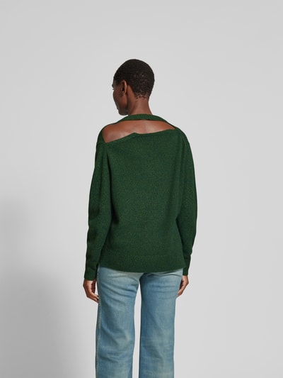 Victoria Beckham Pullover mit tiefem V-Ausschnitt Dunkelgruen 5