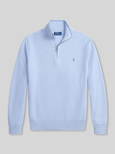 Polo Ralph Lauren Troyer o kroju regular fit z czystej bawełny Jasnoniebieski 2