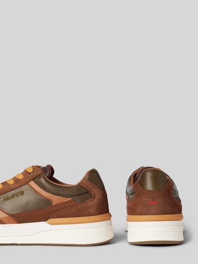 Lloyd Ledersneaker mit Label-Stitching Modell 'EGILO' Cognac 2