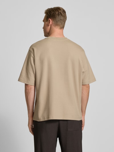 JAKE*S STUDIO MEN Relaxed Fit T-Shirt mit Rundhalsausschnitt Beige 5