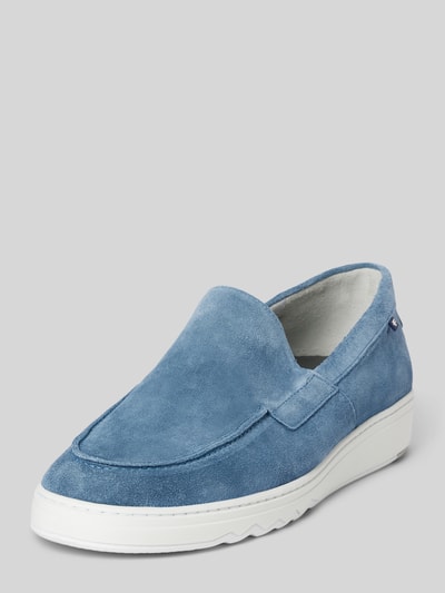 Floris Van Bommel Loafers in Denim-Optik Modell 'De Kupster' Hellblau 1