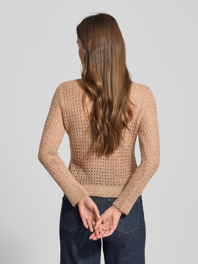 Mango Strickpullover mit Polokragen Camel 5