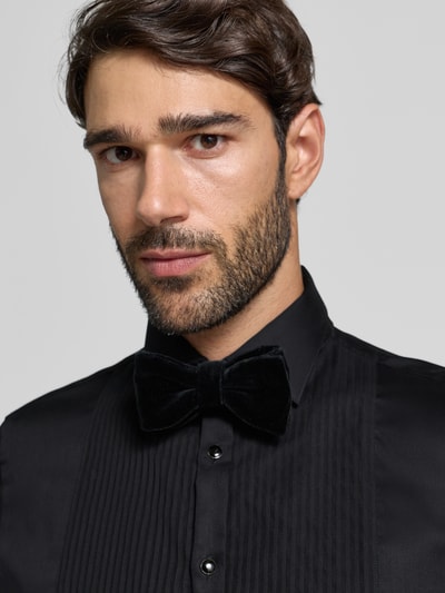 Jake*s Slim Fit Businesshemd aus Baumwolle Black 3