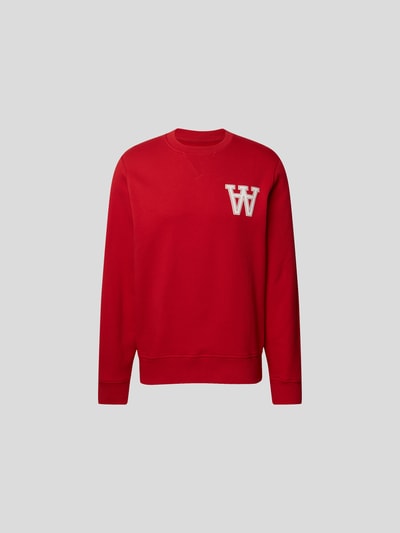 WOOD WOOD Sweatshirt mit Logo-Motiv Rot 2