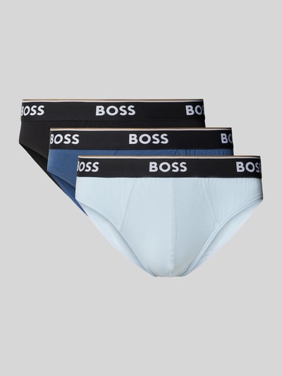 BOSS Slip mit Label-Bund im 3er-Pack Petrol 1