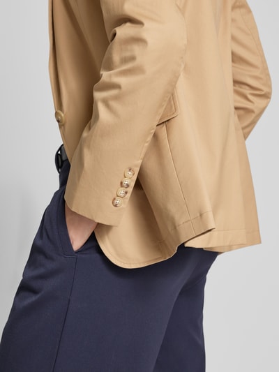 Lauren Ralph Lauren Blazer mit Reverskragen Modell 'BONARO' Camel 3