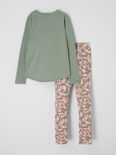 SANETTA Pyjama aus Baumwolle Grün 3