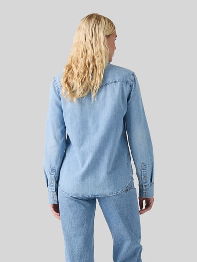Levi's® 300 Relaxed Fit Jeansbluse aus Baumwoll-Mix Hellblau 4