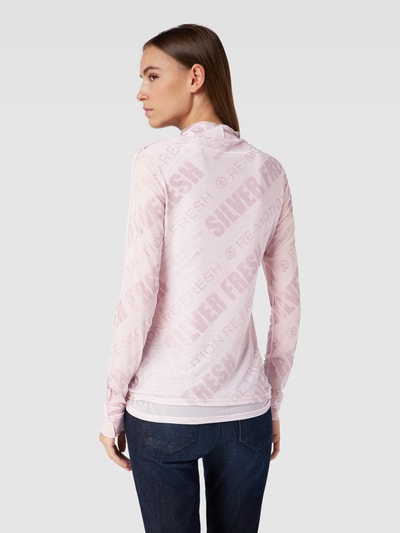 Sportalm Shirt met lange mouwen met all-over motief Roze - 5