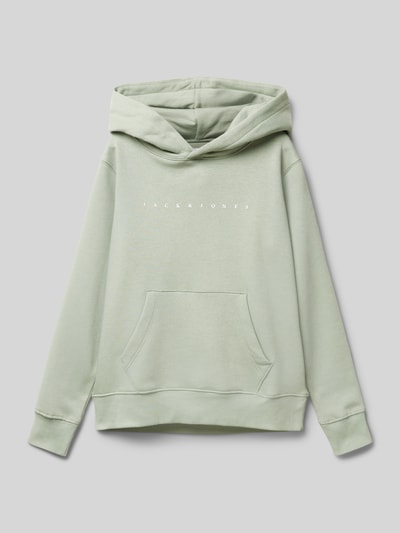 Jack & Jones Hoodie mit Label-Print Modell 'VERMONT' Schilf 1