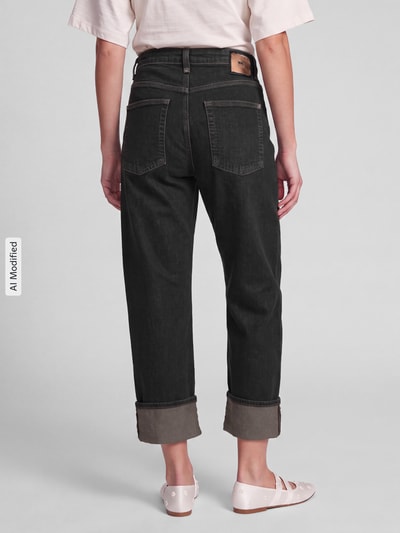 MAC straight fit jeans van katoenmix model 'Baggy Straight' Donkerbruin - 5