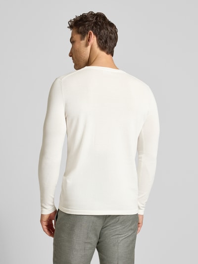 DRYKORN Slim Fit Pullover in Strick-Optik Modell 'Mino' Ecru 5