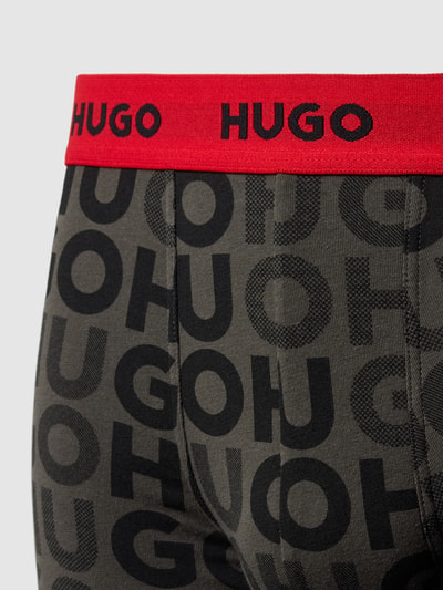 HUGO Trunks mit elastischem Label-Bund Mittelgrau 2