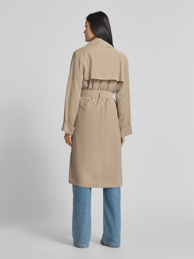 Jake*s Casual Trenchcoat mit Bindegürtel Taupe 5