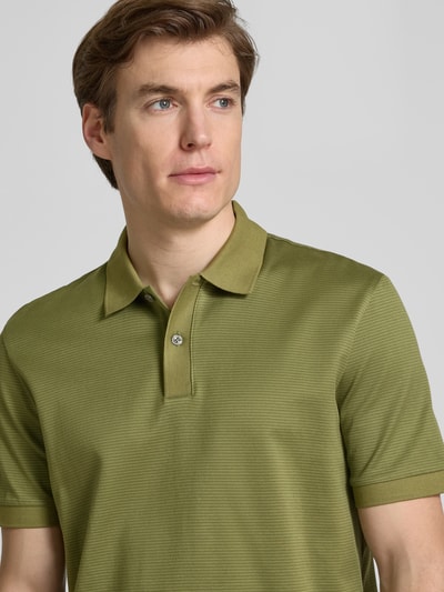 BOSS Regular Fit Poloshirt mit Label-Detail Modell 'Parlay' Gruen 3