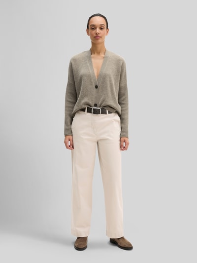 Marc O'Polo sweter z czystej wełny o kroju regular fit Szarobrązowy 1