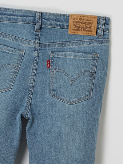 Levi’s® Kids Jeansy z wysokim stanem o kroju super skinny fit z dodatkiem streczu model ‘720’ Jeansowy niebieski 4