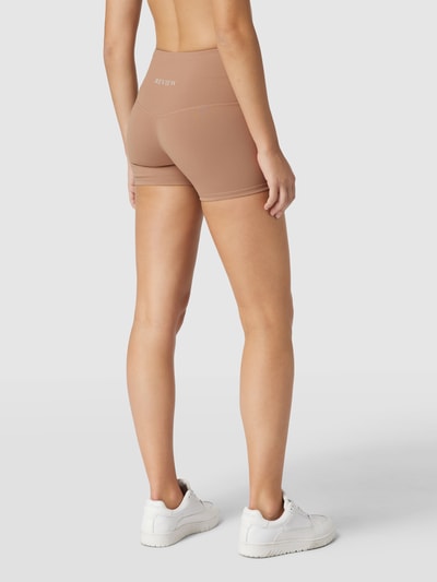 Review Korte broek met binnenstebuitennaden Taupe - 5