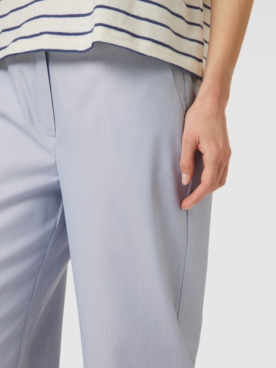 comma Pantalon met labeldetail Lichtblauw - 3