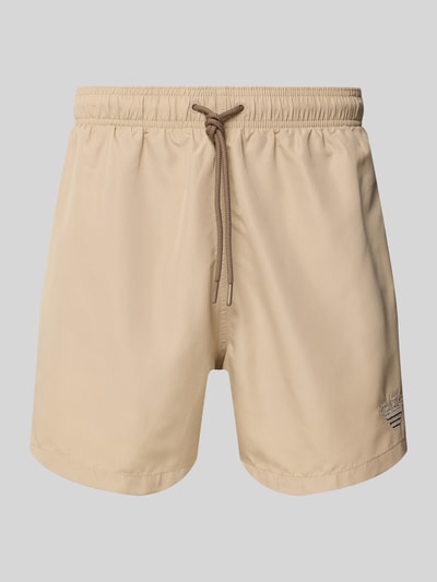 Emporio Armani Badehose mit elastischem Bund Taupe 1