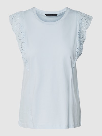 Vero Moda T-Shirt mit Volantärmel Modell 'HOLLYN' Hellblau 2