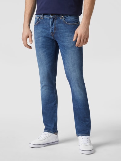 Baldessarini Slim fit jeans met stretch, model 'John' Jeansblauw - 4