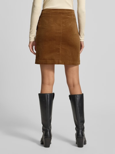 Marc O'Polo Licht uitlopende corduroy rok van katoenmix Camel - 5