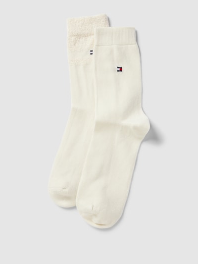 Tommy Hilfiger Socken mit Label-Stitching im 2er-Pack Offwhite 1