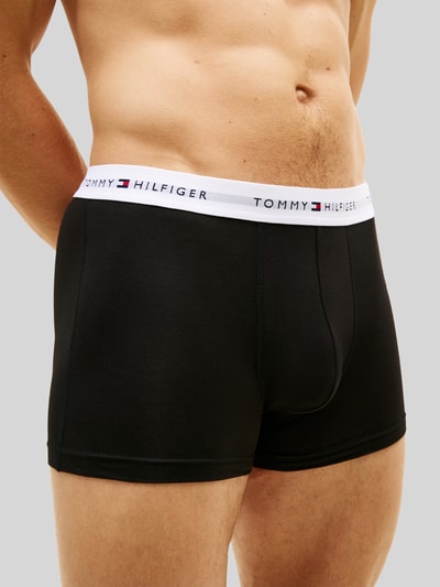 Tommy Hilfiger obcisłe bokserki o kroju regular fit z mieszanki bawełny w zestawie 3 szt. Oceaniczny 3