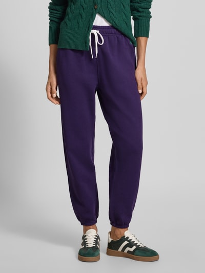 Polo Ralph Lauren Spodnie dresowe z elastycznym ściągaczem Jasnośliwkowy 4