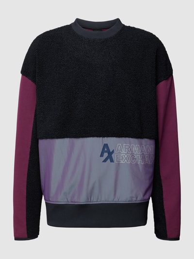 ARMANI EXCHANGE Bluza z nadrukiem z logo Granatowy 2