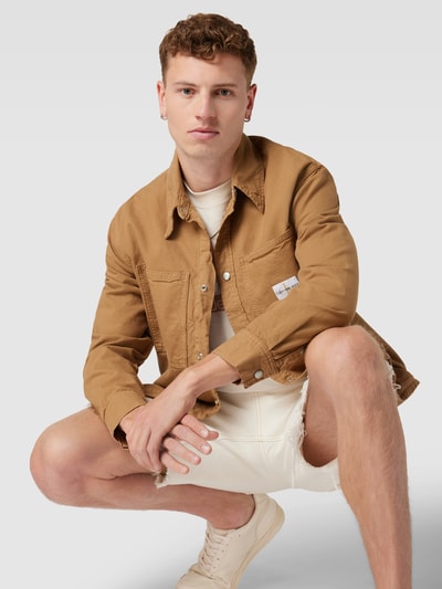 Calvin Klein Jeans Freizeithemd mit Label-Detail Beige 3