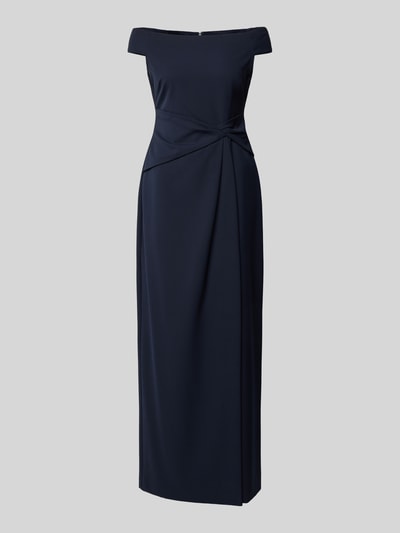 Lauren Ralph Lauren Off-Shoulder-Kleid mit Nahtreißverschluss Modell 'SARAN' Marine 1