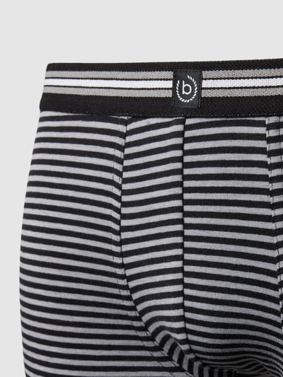 bugatti Trunks in unifarbenem Design im 3er-Pack Mittelgrau Melange 2