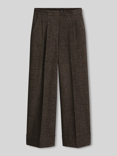 BOSS Weite Hose mit Woll-Anteil Modell 'Tianara' Beige 2