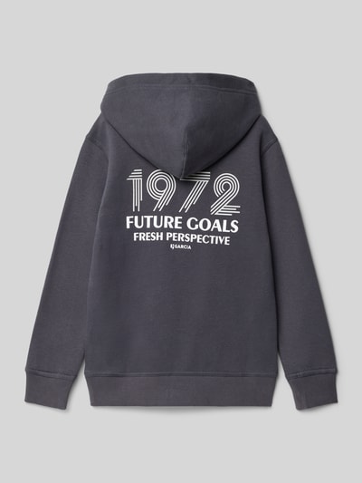 Garcia Regular Fit Hoodie mit Känguru-Tasche Graphit 3