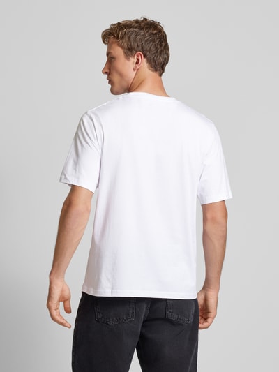 Jack & Jones T-Shirt mit Label-Print Modell 'VESTERBRO' Weiss 5