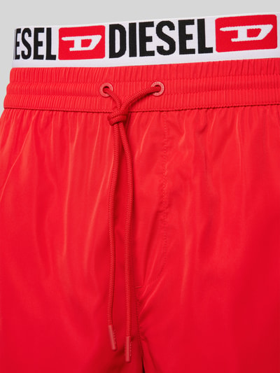 Diesel Zwembroek met elastische band, model 'VISPER' Rood - 2