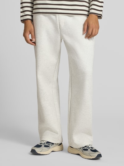 JACK & JONES Straight Fit Sweatpants mit elastischem Bund Weiss 4