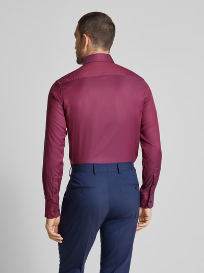 Eterna Slim Fit Business-Hemd mit Knopfleiste Rot 5