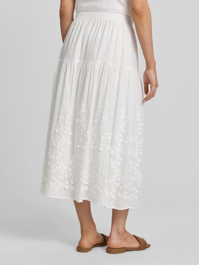 Soyaconcept Midirock mit Stitchings Modell 'FAHIMA' Offwhite 5