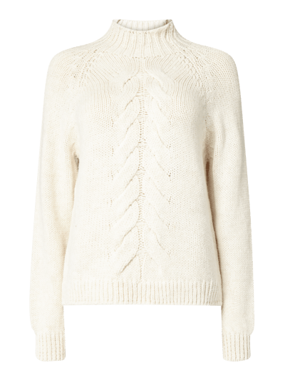 Only Pullover mit Zopfmuster  Offwhite 1