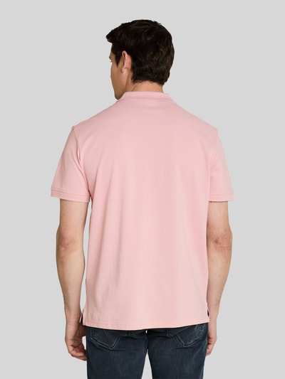 Tom Tailor Koszulka polo o kroju regular fit z czystej bawełny z wyhaftowanym logo Mocnoróżowy 5