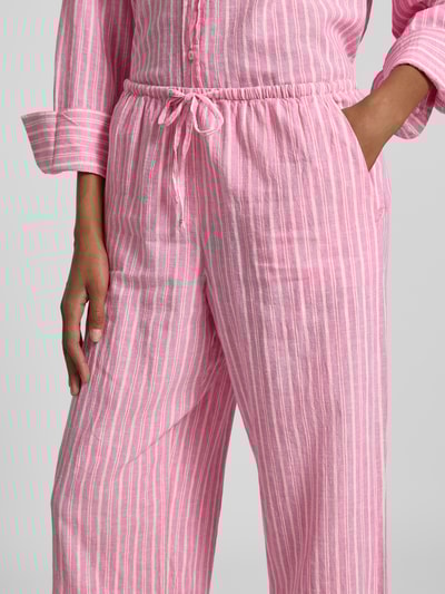 Gina Tricot Spodnie materiałowe z elastycznym pasem Mocnoróżowy 3