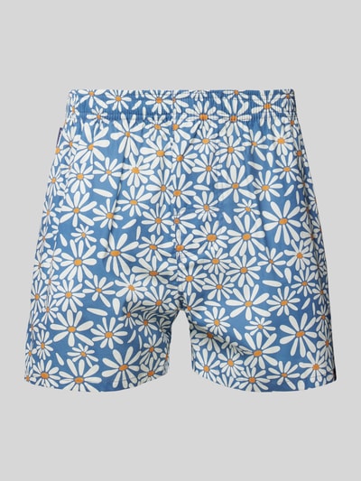 POCKIES Boxershorts mit Motiv-Print Modell 'Blue Daisies' Bleu 1