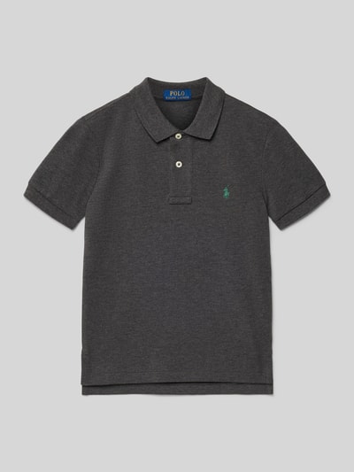 Polo Ralph Lauren Teens Regular fit poloshirt met logostitching Middengrijs - 1