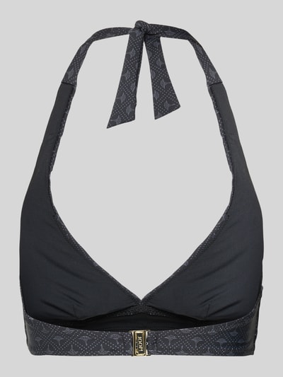 JOOP! Collection Góra bikini damska JOOP! Collection;Mieszanka materiałów z dodatkiem streczu;Dopasowany krój;Wiązanie na szyi;Zapięcie na haftkę Czarny 3